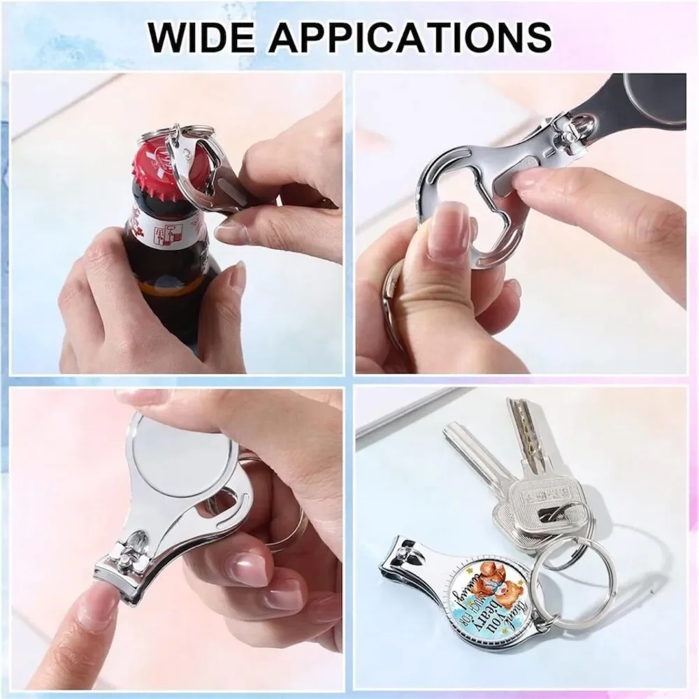 6 PCS Bear Baby Shower Favor Nail Clippers/Beer Opener- 